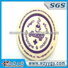 2013 Hot Sell Round Shaped Soft PVC/Soft Rubber Coaster with LOGO